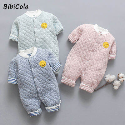 Infant Clothing Spring Autumn Rompers For Baby Girls Boys Jumpsuit Newborn Winter Warm Overalls Toddler Baby Clothes 0-12M