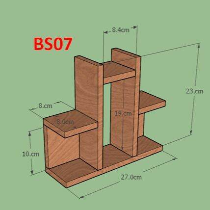 bs07-1-ชั้นไม้โชว์ของ-ไม้วางต้นแคคตัส-วางต้นไม้-กล่องไม้-วางกระถางต้นไม้-วางในสวนดอกไม้-ขนาดกxยxส-8x27x23-cm-ส่งจากกรุงเทพ