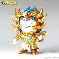 DORACAT Cancer Figure Model Saint Seiya Series ฟิกเกอร์โมเดลโดราเอม่อนในชุดเซ้นต์เซย่าสีทองสุดเท่ห์ลิขสิทธิ์แท้จากญี่ปุ่น