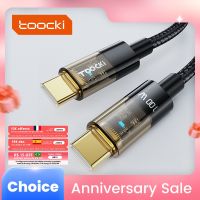 Toocki 100W USB C เพื่อสายหักศอก USBC PD สาย USB-C สายชาร์จชาร์จเร็วสำหรับ Macbook Samsung Xiaomi POCO