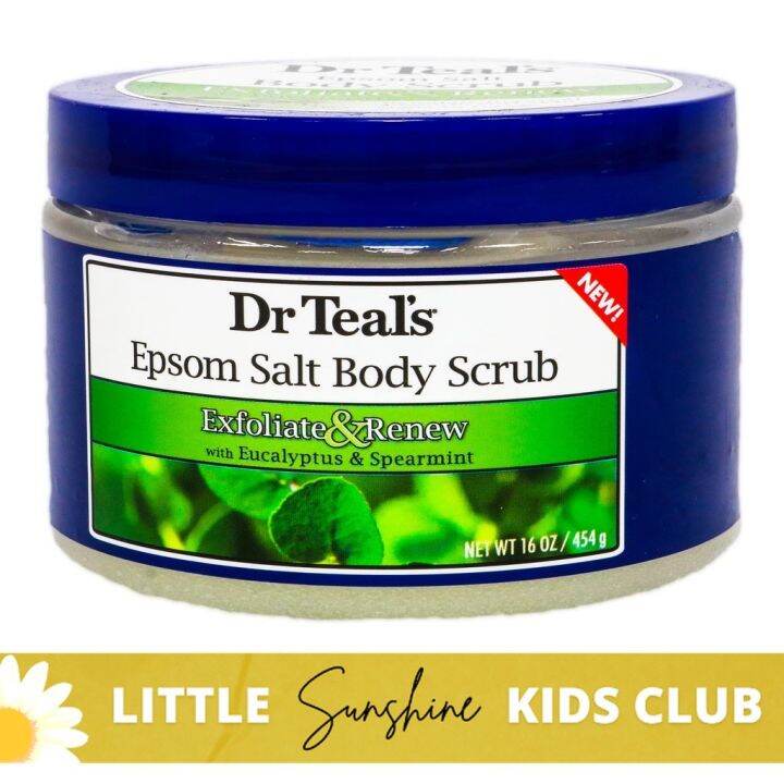 Dr Teal's Epsom Salt Body Scrub with Eucalyptus and Spearmint 454g