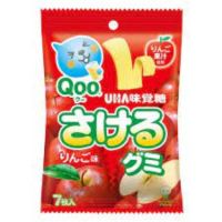 UHA Mikakuto Sakeru Gummy Qoo Apple Flavour - กัมมี่แคนดี้เคี้ยวนุ่มพร้อมน้ำแอปเปิ้ลแท้ - ผลิตในญี่ปุ่น39g