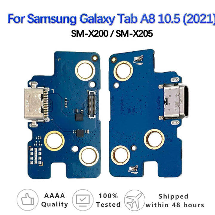 ขั้วต่อการชาร์จ-usb-พอร์ตชิ้นส่วนบอร์ดสําหรับ-samsung-galaxy-tab-a8-10-5-2021-sm-x200-x205-flex-cable-อะไหล่