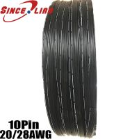 20 28awg ขนาน Rc สายไฟ10แกนสายซิลิโคนนุ่มอุณหภูมิสูงลวดขนาน10pin ลวดทองแดงกระป๋อง