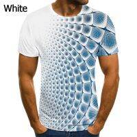 2023 Customized Fashion Hot Summer Geometric Style Vertigo 3D Pattern T-shirt Men And Women Casual Clothes  Fun Personality Trend Short Sleeve T-shirt，Contact the seller for personalized customization