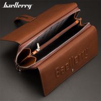 Baellerry Wallet Male Clutch Wallets Large Phone Bag Unique Design Men Purse Turnover Handbag Multifunction Card Holder Wallet