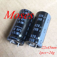 200V 820uF 22x45มม. LS 85C เสียง +- 20 คุณภาพสูง100 ญี่ปุ่นใหม่ Capacitance Electrolytic Capacitor RADIAL