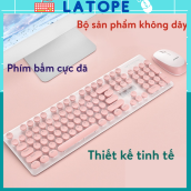 Bộ bàn phím và chuột không dây Latope Bàn phím và chuột máy tính laptop