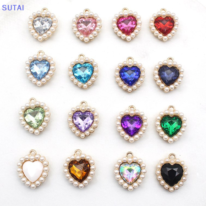 lowest-price-sutai-จี้มุกรูปหัวใจผสมสีเงินขนาด21x18มม-แบบ-diy-สำหรับเสื้อผ้างานแต่งงานอุปกรณ์ตกแต่งที่สวยงาม