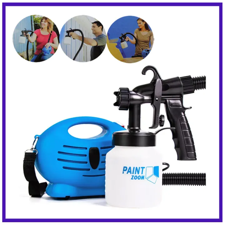 E. Electric Spray Gun Kit Paint Zoom Handheld Home Painting Interior