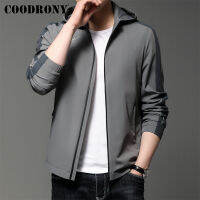 COODRONY nd New Arrivals Streetwear Male Pure Color Hooded Jackets Spring Autumn Fashion Casual Men Harajuku Clothing W8038