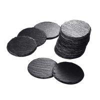 Set of 16 Natural Slate Stone Round 4" Drinks Coffee Milk Coasters Dinner Placemats Tablemats Kitchen Restaurant Tool