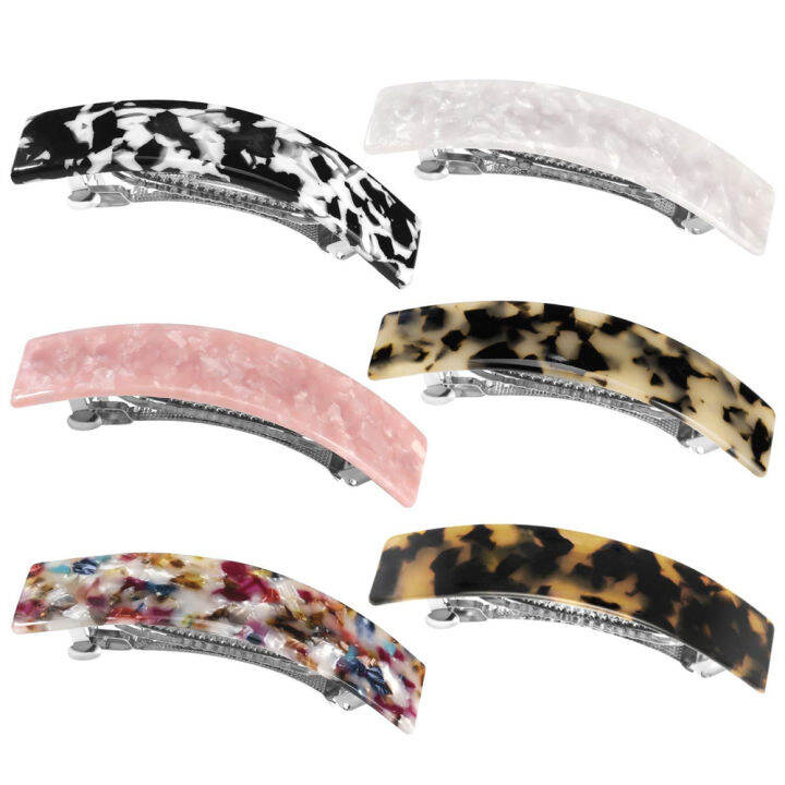 fashion-hair-accessories-for-women-automatic-clasp-hair-grip-classic-tortoise-shell-hair-clips-wide-curved-celluloid-ponytail-holder-clamp-large-hair-clips-for-women