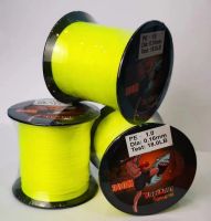 1-2 วัน (ส่งไว ราคาส่ง) สาย PE น็อคเอาท์ ถัก 4 สีเหลือง ยาว 300 เมตร【Aries】 Fishing line wire  knock out