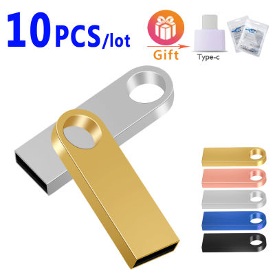 10pcslot custom logo Usb Flash Drive 4gb 8gb 16gb pendrive 32gb Memory Stick USB 2.0 Flash usb Stick Metal customized pen drive