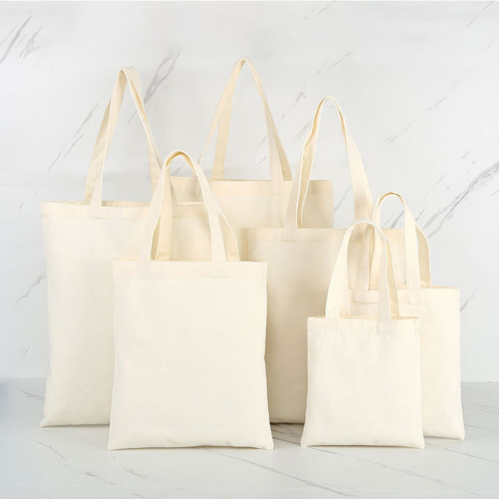 white-grocery-handbag-eco-friendly-tote-bags-cotton-reusable-folding-large-capacity