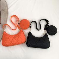 【CC】 Shoulder with Round Purse Pendant Color Crossbody Ladies Handbags Thread