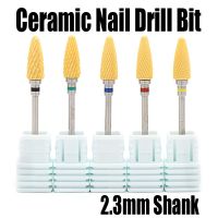 1PCS Ceramic Nail Drill Bit Milling Cutter Nail Sanding Cap Grinding Head For Manicure Pedicure Tool Nail Art Tool Equipment