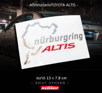 สติกเกอร์ nurburgring ALTIS ตรงรุ่น altis vios