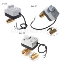 AC220V DN15 DN20 DN25 2 Way 3สายวาล์วบอลวาล์วไฟฟ้า Actuato พร้อมสวิทซ์เชื่อมต่อขยายอุปกรณ์ Drop Shipping gift gift gift gift gift