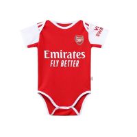 shot goods High Quality Baby Romper Jersey 2022-23 Arsenal Home Football Jersey Red Boys Girls Soccer Clothing Newborn Bodysuits