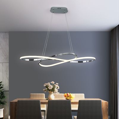 Modern LED chandelier dining Room kitchen living room electroplated chandelier upholstery Chandelier
