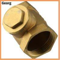 GEORG 232ปอนด์ต่อตารางนิ้ว วาวล์ทางเดียว DN32 1-1/4" ทองเหลืองเบิ้ล เช็ควาล์ว ไม่ส่งคืน แนวนอนแนวนอน วาล์วไหลย้อนกลับ เชื้อเพลิงน้ำมันน้ำอากาศ