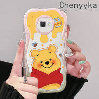 "Chenyyyka เคสปลอกสำหรับ Samsung J7นายก J7สำคัญ2 J2หมีน้ำผึ้งสีสันน่ารักเนื้อครีมนิ่มเคสมือถือกันกระแทกแบบใสสร้างสรรค์ปลอกป้องกันซิลิโคนโปร่งใสลายกล้องถ่ายรูป"