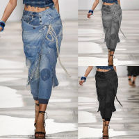 Womens jeans pants fashion high waist mom show pants spring summer retro Street dress 2021 new loose wide leg pants