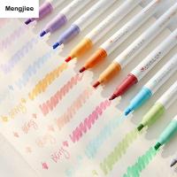 Mengjee อัลบั้มไดอารี่ญี่ปุ่นทนทาน DIY 4มม. อุปกรณ์สำนักงานปากกากราฟฟิตีเครื่องเขียนนักเรียนเงางามสีไฮไลต์ Bling ปากการะบายสีปากกาเรืองแสงประกาย Set Pulpen ปากกาวาด