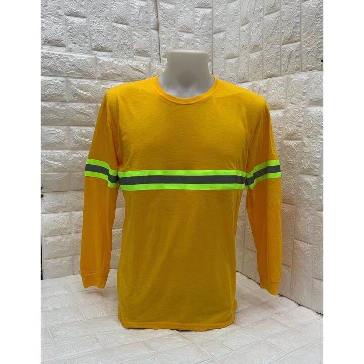 Plain Long Sleeve With Reflector Uniform For Men Construction (TOP