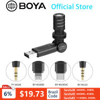 BOYA BY-M100 Omnidirectional 3.5mm TRS Microphone for Canon Nikon DSLR Camera Camcorder Audio Recorder Video Recording Mic