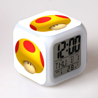 【Worth-Buy】 ของเล่นนาฬิกาปลุกเด็กซูเปอร์มาริโออิเล็กทรอนิกส์ดิจิตอล Reloj Despertador Led การ์ตูนนาฬิกาสำหรับปาร์ตี้วันเกิดตาราง Reveil