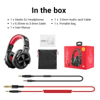 Oneodio A71 Wired Headphones For Computer Phone With Mic Foldable Over Ear Stereo Headset Studio Headphone For Recording Monitor