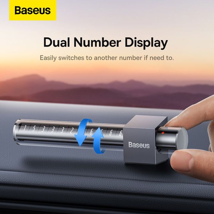 baseus-หมายเลขโทรศัพท์ในรถยนต์-บัตรจอดรถชั่วคราว-ป้ายหมายเลขโทรศัพท์-แบบลอย-สําหรับที่จอดรถชั่วคราว-สติกเกอร์ตัวเลขแม่เหล็ก