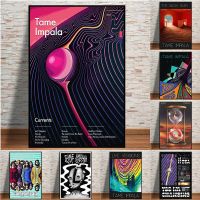 Hot Tame Impala Psychedelic Rock Currents อัลบั้มศิลปะผ้าไหมโปสเตอร์ของขวัญ Home Decor Wall Art รูปภาพสำหรับห้องนั่งเล่นห้องนอน-คุณภาพสูง Wall Art Liyanhong2