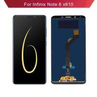 จอแอลซีดีใหม่ที่สมบูรณ์แบบสำหรับ Infinix Note 6 X610ตัวแสดงอ่านแอลซีดีชิ้นส่วนโทรศัพท์จอแสดงผลแบบแทนที่สัมผัส