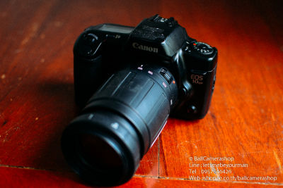 ขายกล้องฟิล์ม Canon EOS 10QD Serial 1011275 พน้อมเลนส์ Tamron 100-300mm