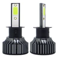 AutoAccessories P1 H3 1 Pair 9V-36V / 36W / 6000LM IP68 Green Lime Light Waterproof Car LED Headlight