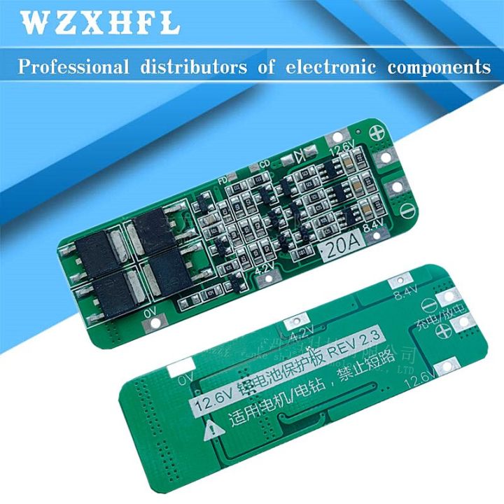 3s-20a-li-ion-lithium-battery-18650-charger-pcb-bms-protection-board-12-6v-cell-59x20x3-4mm-module-watty-electronics