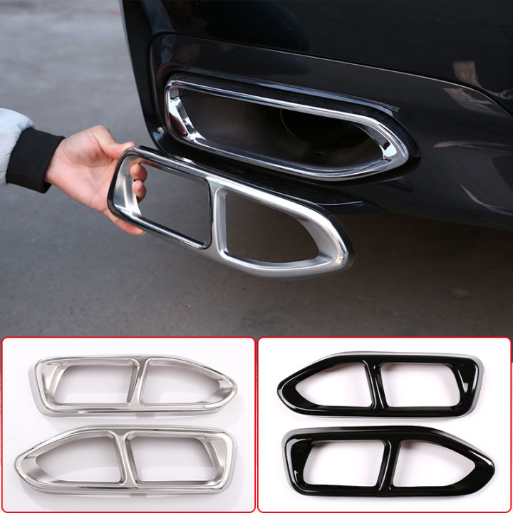 Stainless Steel Tail Throat Modified Cover Trim For BMW Series G11 G12  2016-2020 Car Exhaust Tail s Decoration Frame Lazada PH