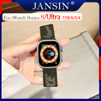 Band For Apple Watch Ultra 49mm 8 41mm 45mm ไนล่อนนุ่มระบายอากาศเปลี่ยนสายกีฬาห่วง For Apple Watch Series 8 7 6 SE 3 2 1 45mm 44mm 40mm 42mm 38mm