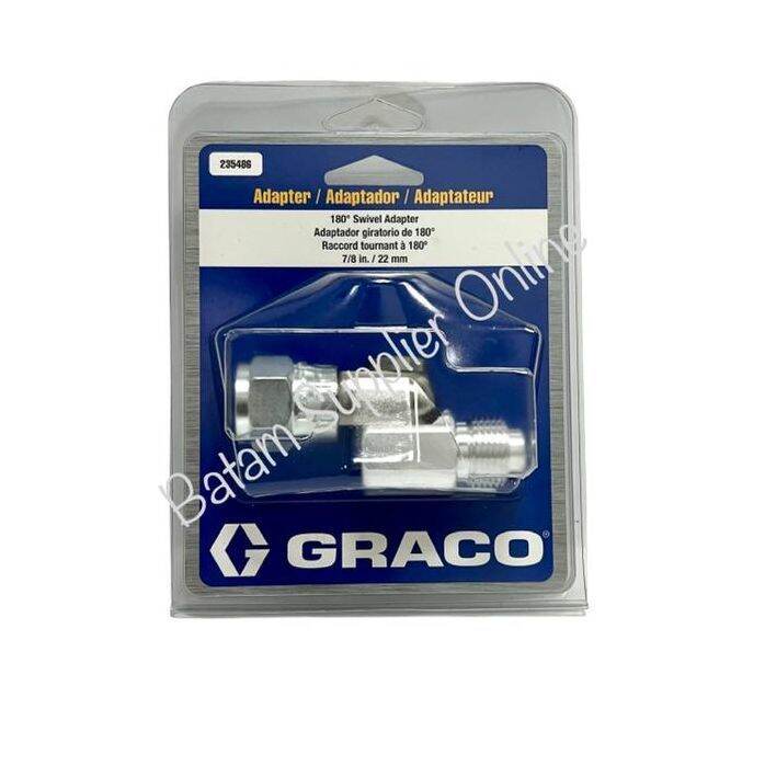 Graco 235486 180 Degree Angle Spray Gun Swivel Adapter 7/8" (22mm