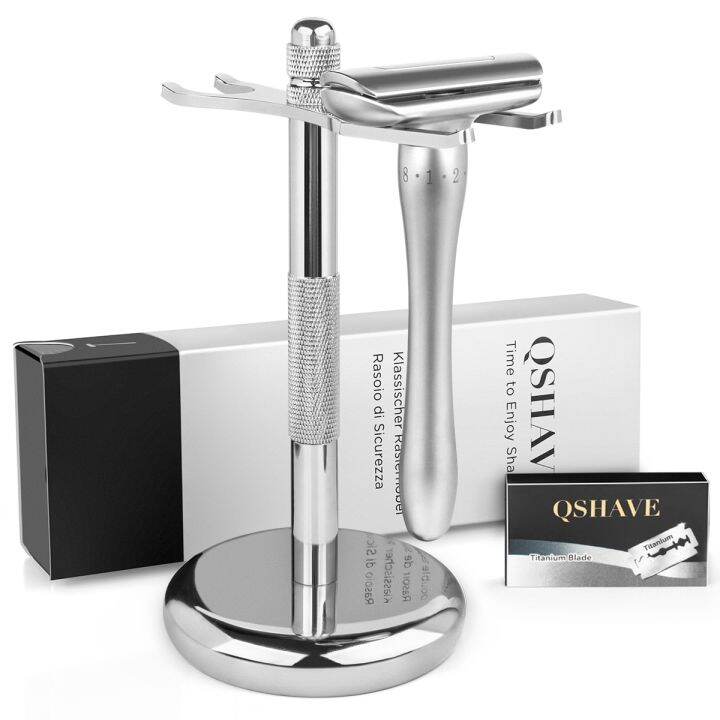 Qshave Adjustable Safety Razor With Cover 1 Razor 1 Razor