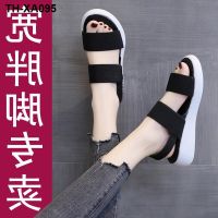 ?▦ Sandals for pregnant women womens summer lightweight non-slip outer all-match pregnancy feet edema flat shoes elastic belt loose