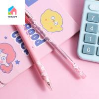 TRYJUV เครื่องเขียน Kawaii Sakura Season ของขวัญนักเรียนปากกาหมึกเจลเกาหลี0.5มม. ปากกาเขียนดอกไม้ซากุระปากกาลงชื่อ