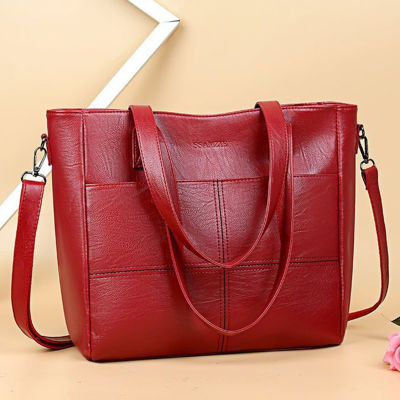 Luxury Handbag Women PU Leather Shoulder Bag Large Capacity Top-handle Bag Vintage Crossbody Bag Brands Lady Pouch