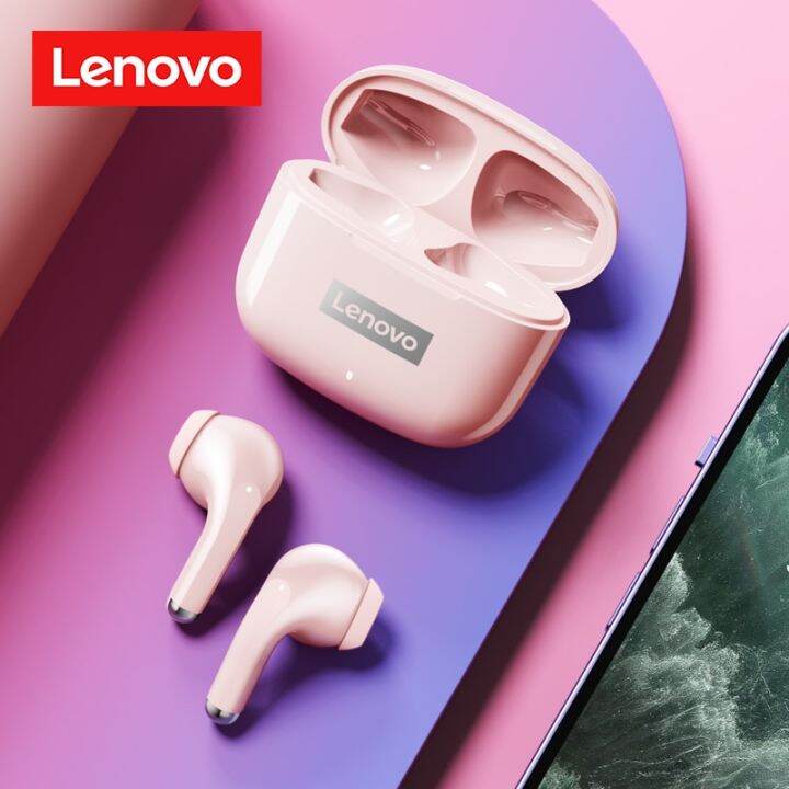 Original Lenovo Lp40 Lp40 Pro Bluetooth Earphones Wireless Earbuds Control Touch Headphones Long 9994