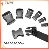 YESHE 2/5/10/20/30 pcs คุณภาพสูง ฮาร์ดแวร์ Dual สายรัดกระเป๋า ล็อคสร้อยข้อมือ Paracord หัวเข็มขัดโค้ง หัวเข็มขัดด้านข้าง อะไหล่เข็มขัดเป้