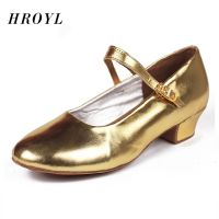 New Modern Women Latin Dance Shoes Ballroom Children Women Dance Shoes High Quality Gold Color Moden Dance Shoes